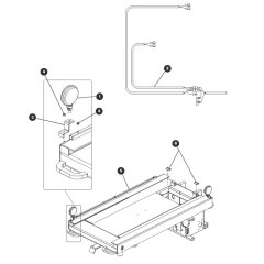 Dual Flashing Amber Light Option (Diagonal) for Skyjack SJIII 3215 (10000996 - 10999999) DC Scissor Lift