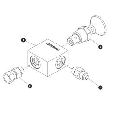 Emergency Lowering Manifold for Skyjack SJIII 3215 (10000996 - 10999999) DC Scissor Lift