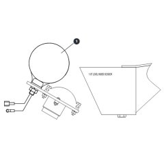 Flashing Amber Light for Skyjack SJIII 3215 (10000996 - 10999999) DC Scissor Lift