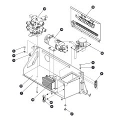 Hydraulic/Electrical Tray Assembly - Welded Tank for Skyjack SJIII 3215 (10000996 - 10999999) DC Scissor Lift