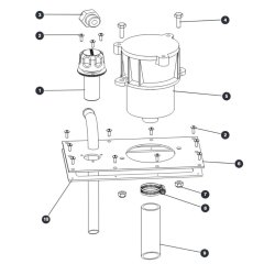 Hydraulic Tank Lid - Welded Tank for Skyjack SJIII 3215 (10000996 - 10999999) DC Scissor Lift