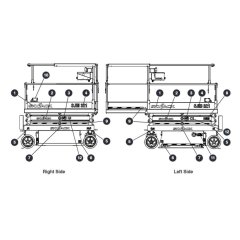 Labels - Sides for Skyjack SJIII 3215 (10000996 - 10999999) DC Scissor Lift
