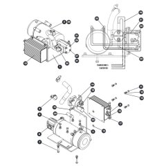 Motor and Pump Assembly - Welded Tank for Skyjack SJIII 3215 (10000996 - 10999999) DC Scissor Lift