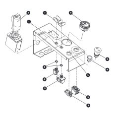 Platform Control Box (Top) for Skyjack SJIII 3215 (10000996 - 10999999) DC Scissor Lift