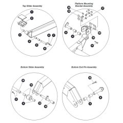 Scissor Stack - Mounting Hardware for Skyjack SJIII 3215 (10000996 - 10999999) DC Scissor Lift