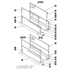 Side Railing Assembly for Skyjack SJIII 3215 (10000996 - 10999999) DC Scissor Lift