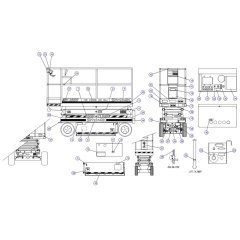 Decals -1 for Skyjack SJIII 3220 DC Scissor Lift