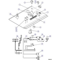 Electrical Panel Assembly for Skyjack SJIII 3220 DC Scissor Lift