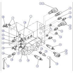 Main Manifold Assembly for Skyjack SJIII 3220 DC Scissor Lift