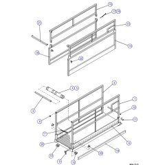 Main Platform, Railings (Model 3220) Assembly  for Skyjack SJIII 3220 DC Scissor Lift
