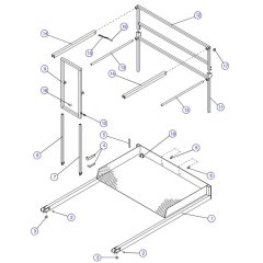 3 FT Manual Extension Platform (Model 6826, 6832) Assembly for Skyjack SJIII 3220 DC Scissor Lift