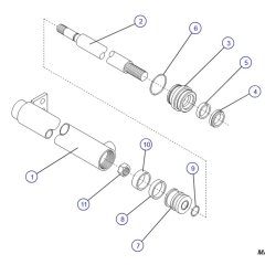 Powered Extension Platform Cylinder Assembly for Skyjack SJIII 3220 DC Scissor Lift