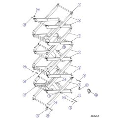 Scissor Arm (Model 4830, 4832) Assembly for Skyjack SJIII 3220 DC Scissor Lift