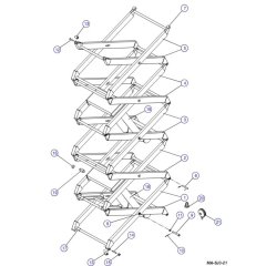 Scissor Arm (Model 6832) Assembly for Skyjack SJIII 3220 DC Scissor Lift