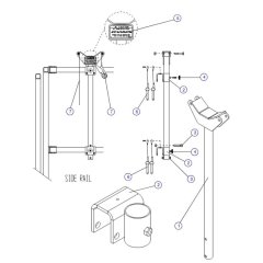 Light Duty Pipe Rack Option for Skyjack SJIII 4620 (66005 - 66429 700000 - 704418) DC Scissor Lift