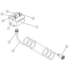 Powered Extension Platform Control-box for Skyjack SJIII 4620 (66005 - 66429 700000 - 704418) DC Scissor Lift