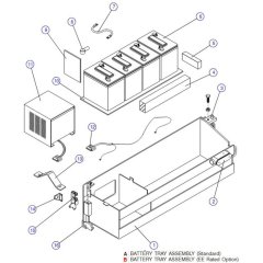 Battery Tray for Skyjack SJIII 4626 (700000 - 704418) DC Scissor Lift