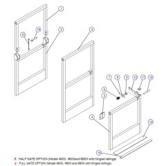 Gate for Skyjack SJIII 4626 (700000 - 704418) DC Scissor Lift