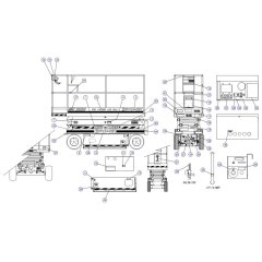 Labels and Nameplates CE for Skyjack SJIII 4626 (700000 - 704418) DC Scissor Lift