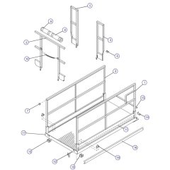 Main Platform and Railings (Rigid Railings) for Skyjack SJIII 4626 (700000 - 704418) DC Scissor Lift