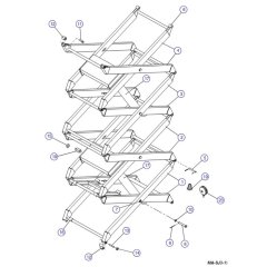 Scissor Arm for Skyjack SJIII 4626 (700000 - 704418) DC Scissor Lift