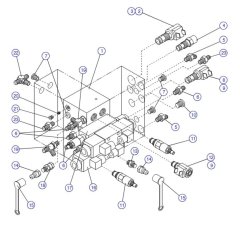 Main Manifold for Skyjack SJIII 4632 DC Scissor Lift
