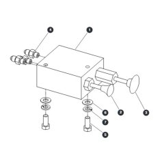 Brake Release Manifold Assembly for Skyjack SJIII 4740 DC Scissor Lift