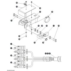 Limit Switch (S/N 70201095 & Below) Assembly for Skyjack SJIII 4740 DC Scissor Lift