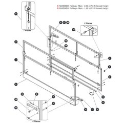Main Railings Assembly (2.2m Stowed Height) for Skyjack SJIII 4740 DC Scissor Lift