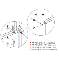 Quick Release Pin Assembly for Skyjack SJIII 4740 DC Scissor Lift