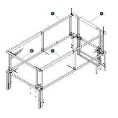 Railing Kit - Half Gate Assembly for Skyjack SJIII 4740 DC Scissor Lift