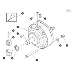 Rear Brake Assembly for Skyjack SJIII 4740 DC Scissor Lift