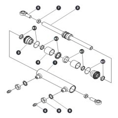 Steer Cylinder Assembly for Skyjack SJIII 4740 DC Scissor Lift