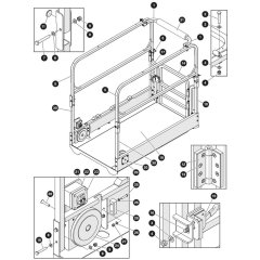 Main Platform Assembly for Skyjack SJ3014 Micro DC Scissor Lift