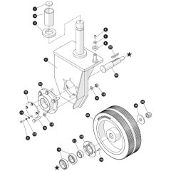 Steering System Assembly for Skyjack SJ3014 Micro DC Scissor Lift