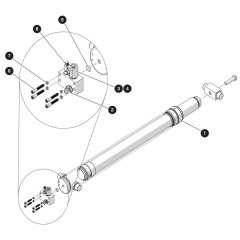 Lift Cylinder Assembly for Skyjack SJ3215 DC Scissor Lift