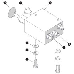 Brake Release Manifold Assembly for Skyjack SJ3215 DC Scissor Lift
