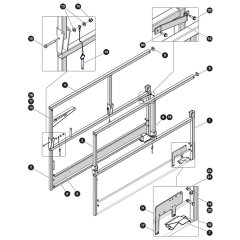 Hinged Railing Assembly for Skyjack SJ3215 DC Scissor Lift