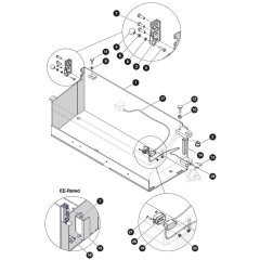 Battery Tray Assembly for Skyjack SJ3215 DC Scissor Lift