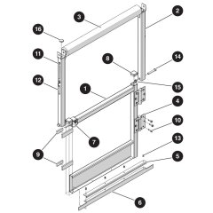 Half Gate (Hinged) Assembly for Skyjack SJ3215 DC Scissor Lift