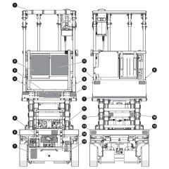 Decals -1 for Skyjack SJ3215 E DC Scissor Lift