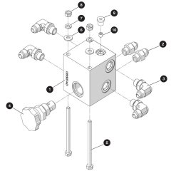 Free Wheeling Manifold Assembly for Skyjack SJ3219 DC Scissor Lift