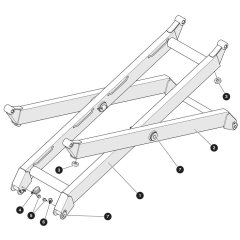 Scissor Arm (Level 2) Assembly for Skyjack SJ3219 E DC Scissor Lift
