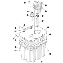 Hydraulic Tank Assembly for Skyjack SJ3219 E DC Scissor Lift