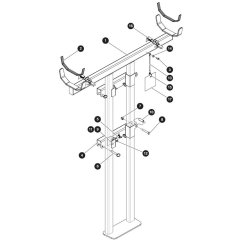 Heavy-Duty Pipe Rack Assembly for Skyjack SJ3219 E DC Scissor Lift