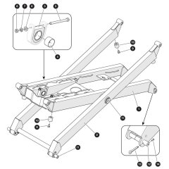 Scissor Arm (Level 1) Assembly for Skyjack SJ3219 E DC Scissor Lift