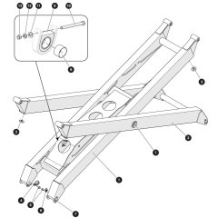 Scissor Arm (Level 2) Assembly for Skyjack SJ3220 E DC Scissor Lift