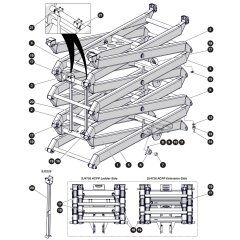 Scissor Arm Assembly for Skyjack SJ3226 DC Scissor Lift