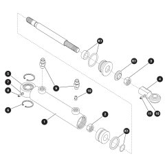 Steer Cylinder Assembly for Skyjack SJ3226 DC Scissor Lift