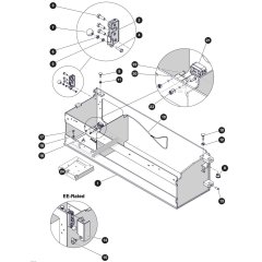 Battery Tray Assembly for Skyjack SJ3226 DC Scissor Lift